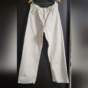 Zara White Flare & Wide Leg Jeans